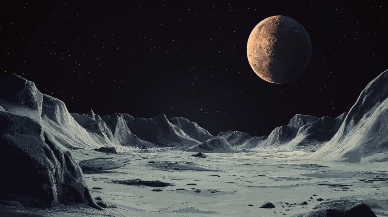 surface de la lune