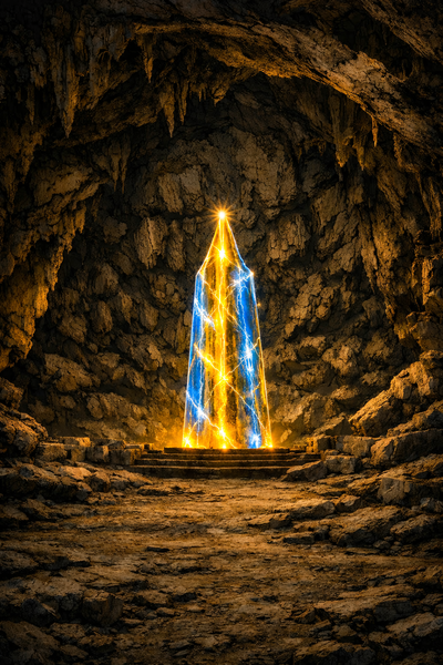 Cristal dans la grotte