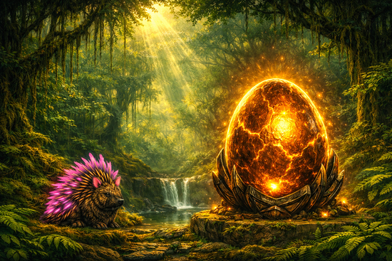 oeuf et herisson